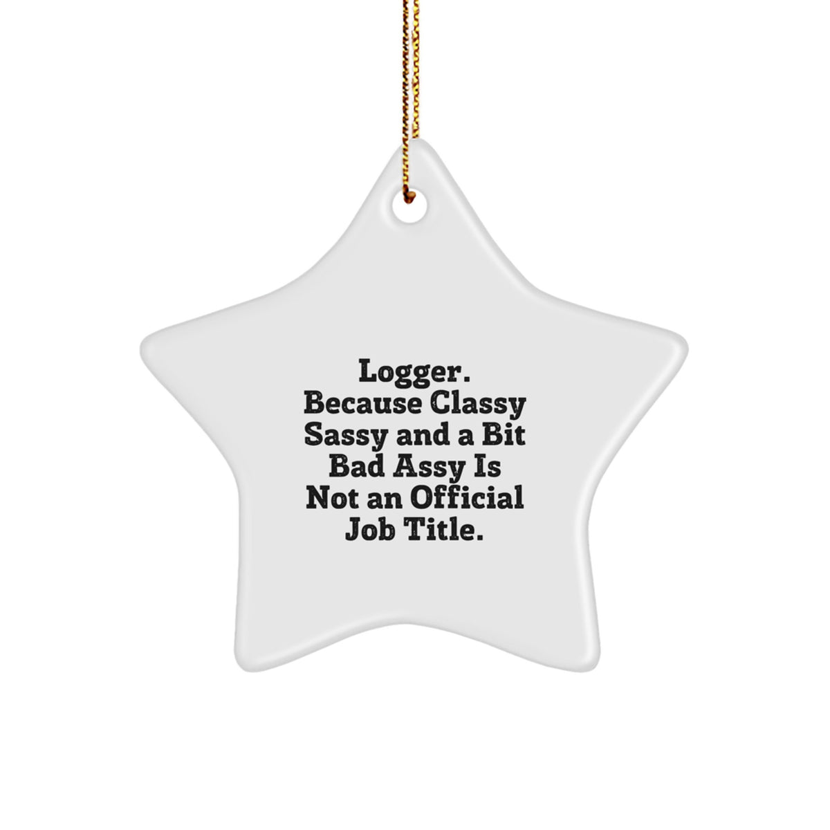Logger Keepsake Christmas Ornament for Him Gift - Image 1