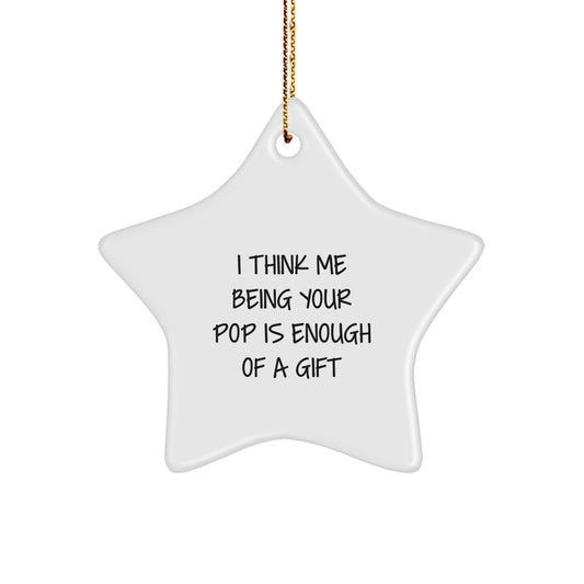 Funny Pop Star Ornament Gifts from Men to Friends, Perfect for Christmas Unique Gifts for Him - Image 1