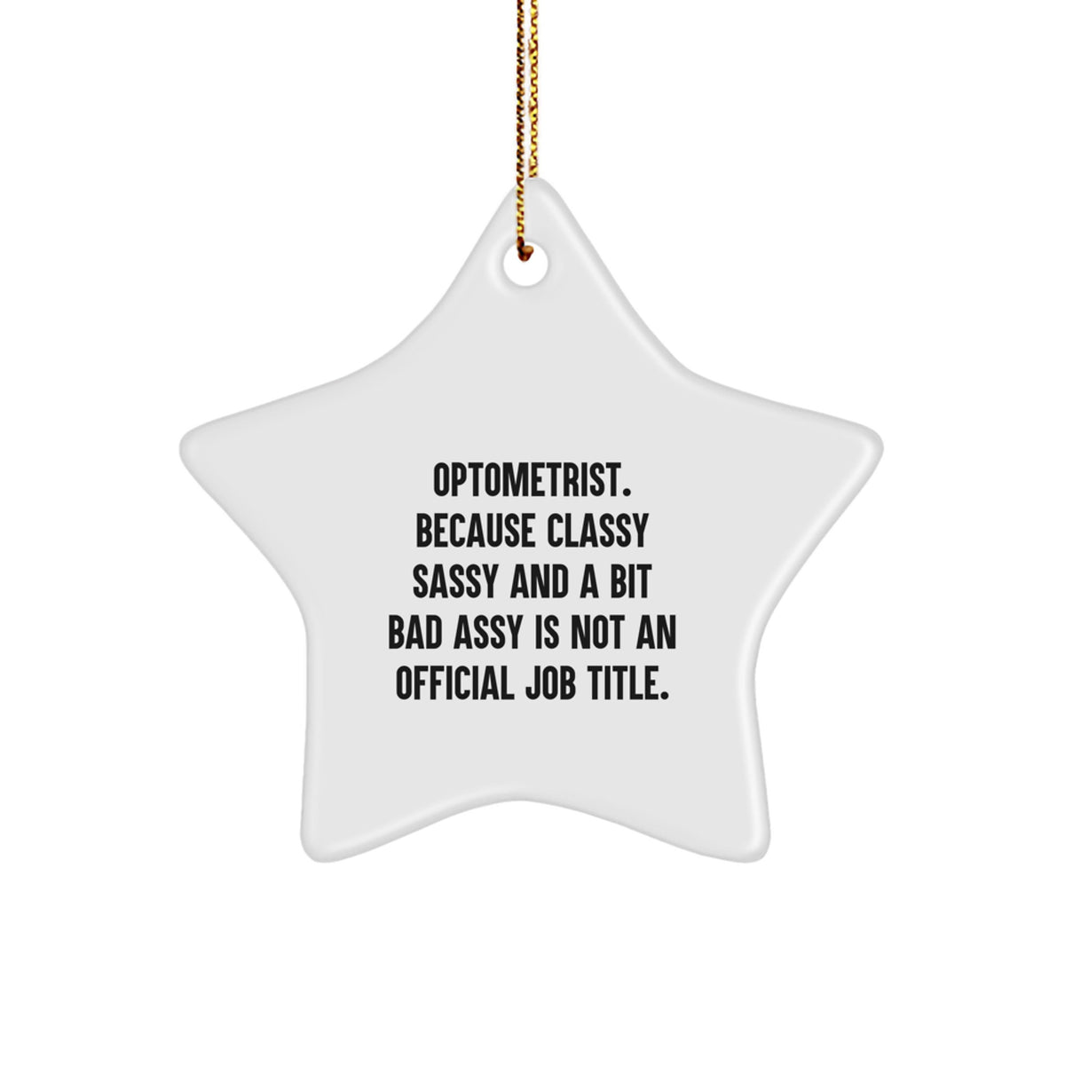 Optometrist Keepsake Christmas Ornament for Him Gift - Image 1
