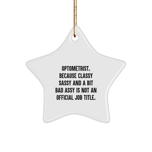 Optometrist Keepsake Christmas Ornament for Him Gift - Image 1