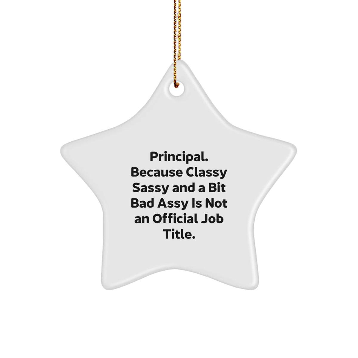 Christmas Ornament Gift for Coworkers - Principal Idea, Classy Sassy - Image 1