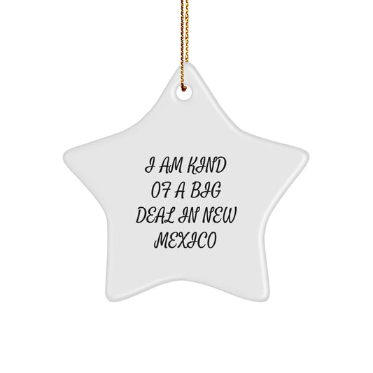Funny Star Ornament Gifts from New Mexico - I Am Kind Of A Prime Selection In New Mexico - Christmas Unique Gifts for Women Friends Family - Image 1