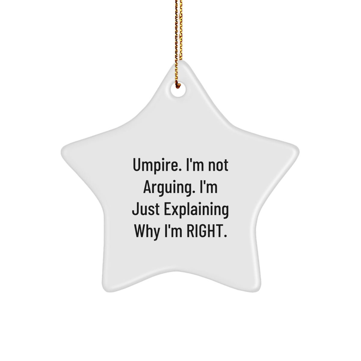 Umpire Keepsake Christmas Ornament for Him Gift – Perfect Holiday - Image 1