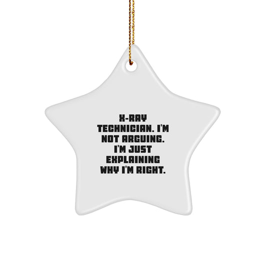X-Ray Technician Star Ornament Keepsake Gift for Him Christmas - Image 1