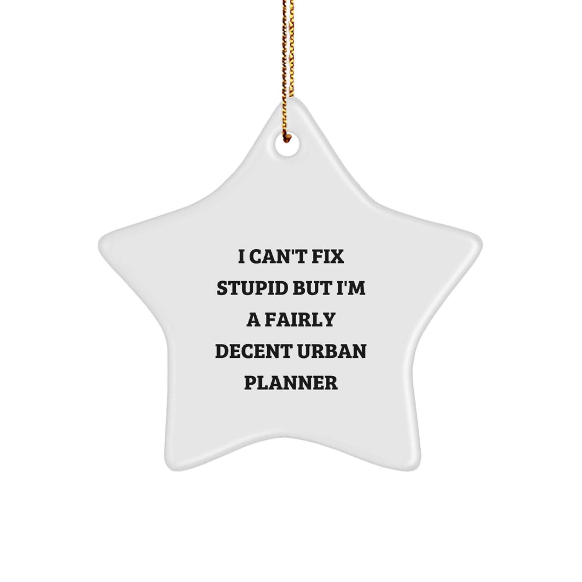 Funny Urban Planner Gifts from Friends, Christmas Unique Star Ornaments for Urban Planners, Men, Women, Coworkers, Family, Friends - Image 1
