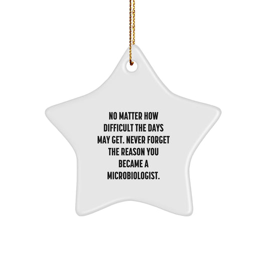 Inspiring Microbiologist Christmas Star Ornament Gifts from Friends - Image 1