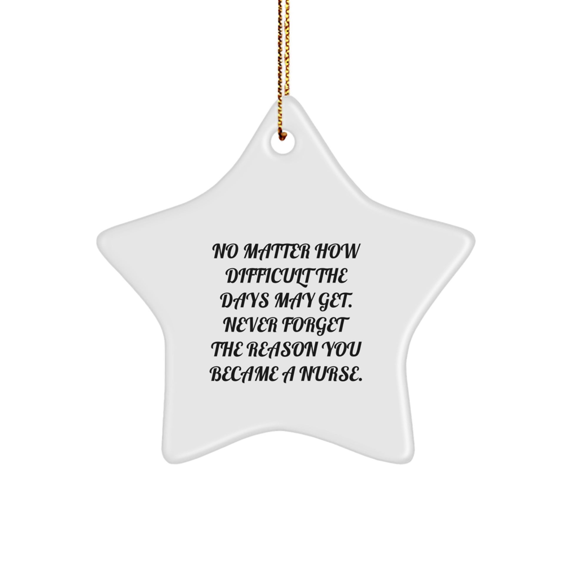 Nurse Star Ornament Gifts from Family, Friends, Coworkers - Inspirational Christmas Unique Gifts for Nurse - Image 1
