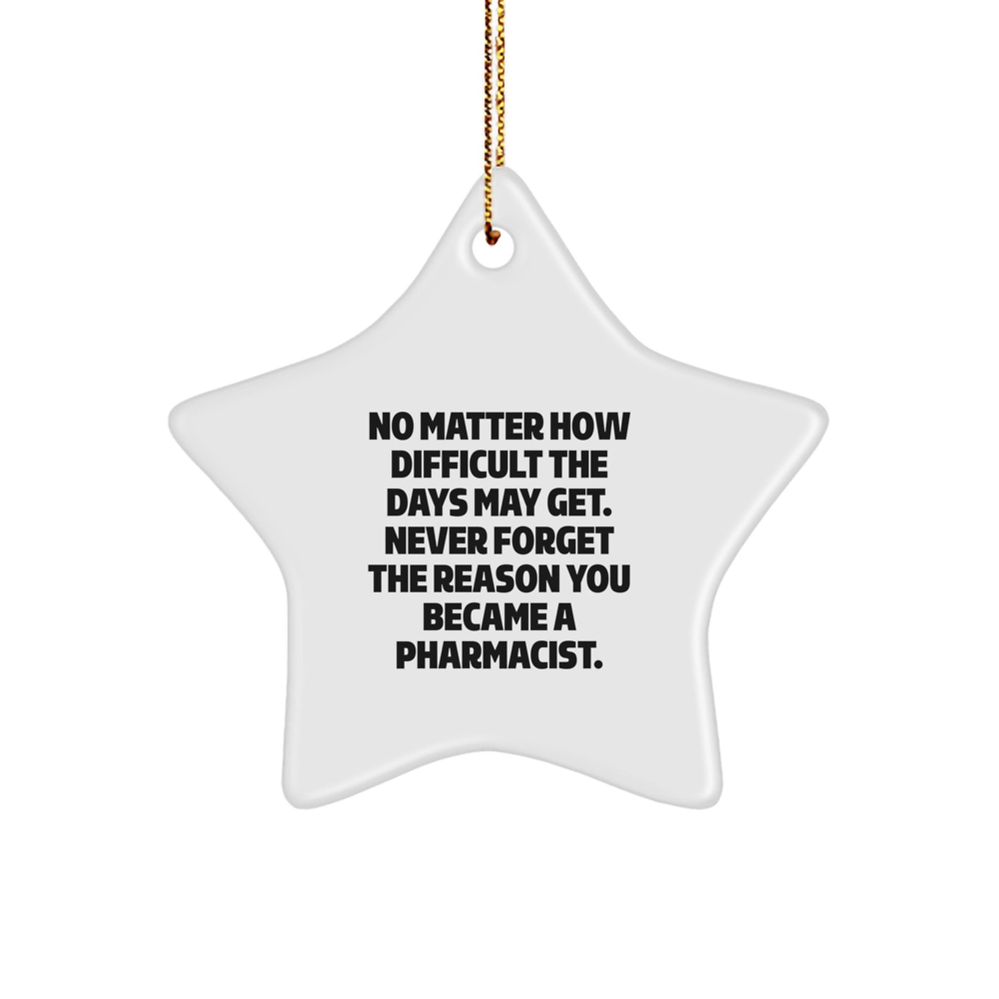 Funny Pharmacist Star Ornament Gifts from Coworkers for Christmas Unique Decorations - Image 1