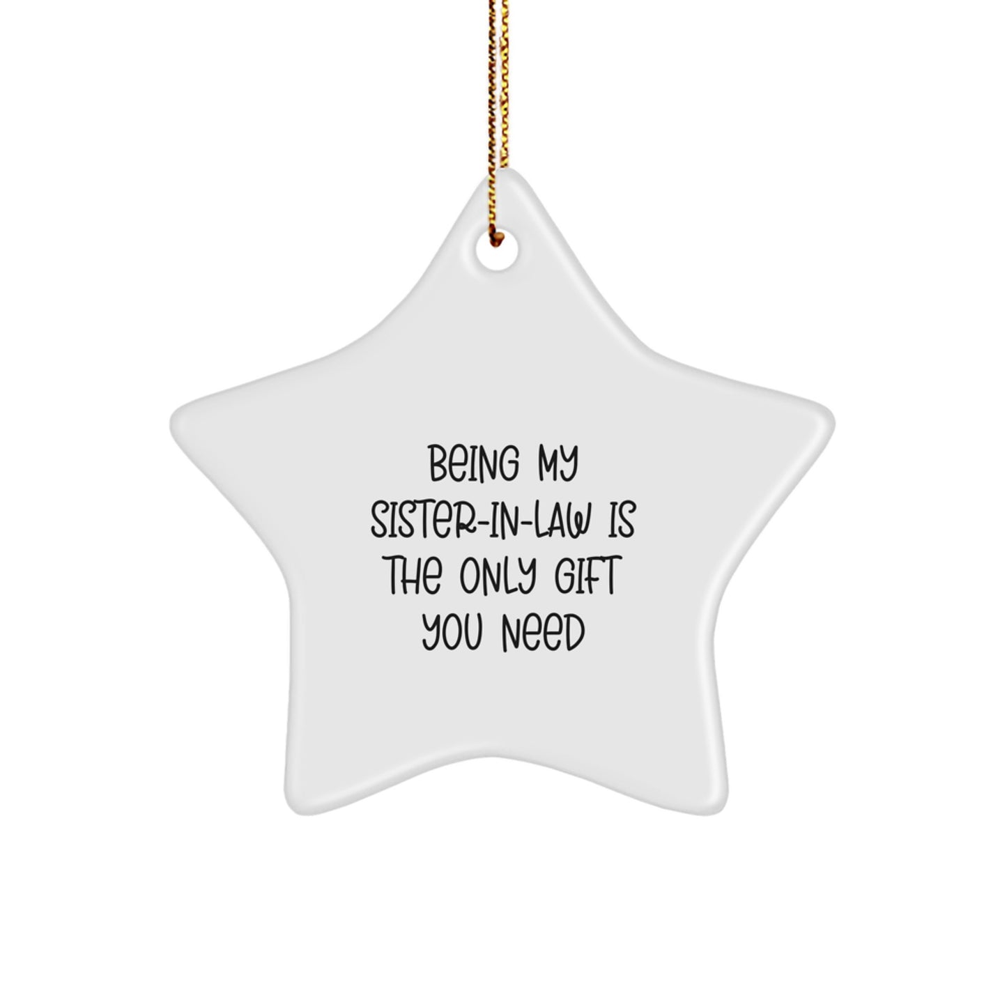 Sister-in-law Star Ornament Keepsake Christmas Holiday Gift for Him - Image 1
