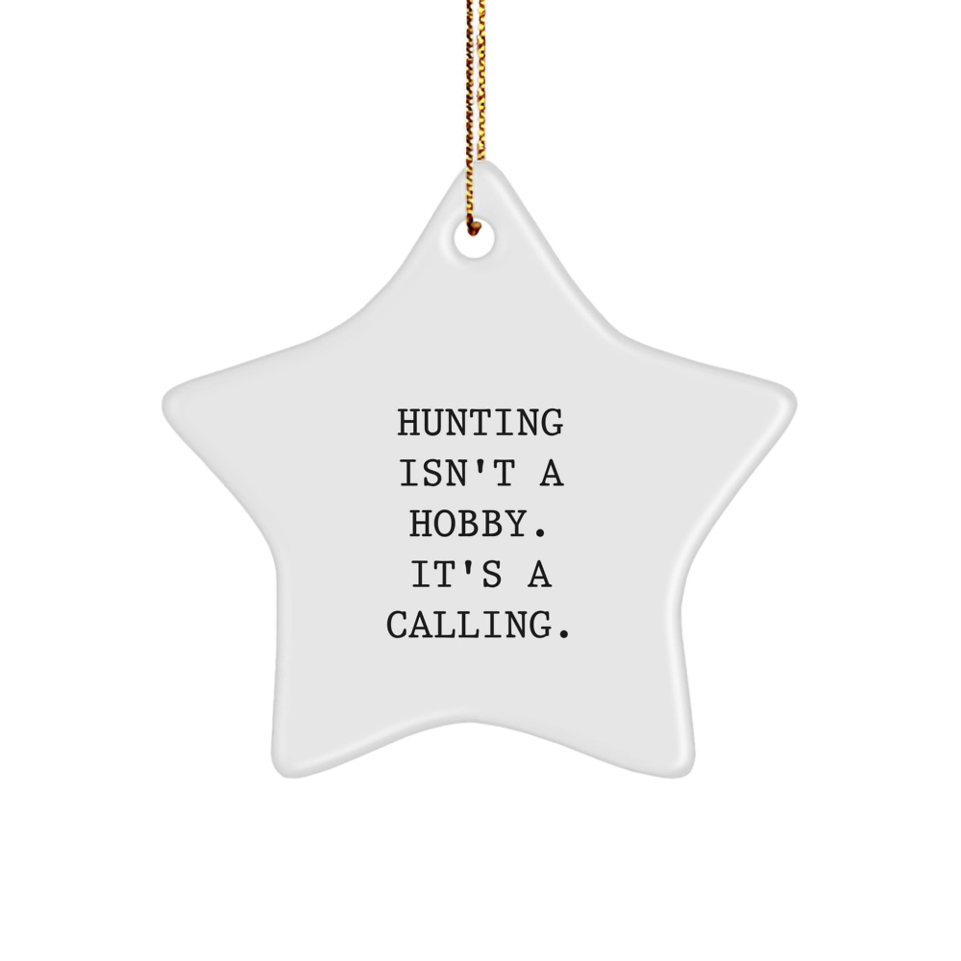 Funny Hunting Star Ornaments Gifts from Family to Hunting Friends for Christmas Unique Decorations - Image 1