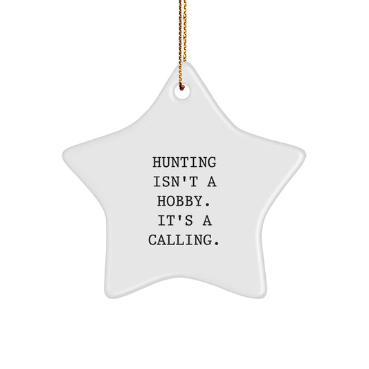 Funny Hunting Star Ornaments Gifts from Family to Hunting Friends for Christmas Unique Decorations - Image 1