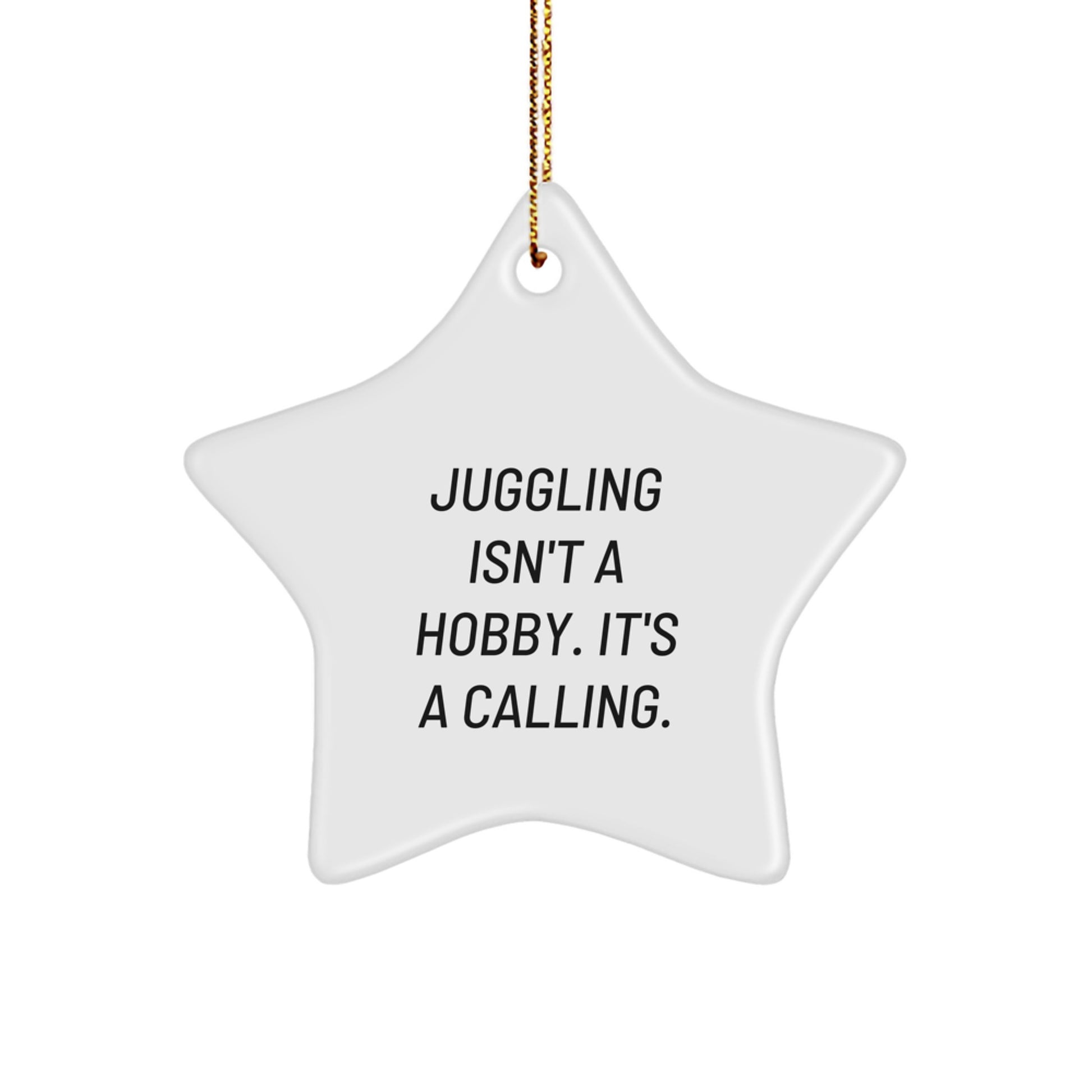 Funny Juggling Star Ornament Gifts from Friends for Juggling Enthusiasts at Christmas Time - Image 1