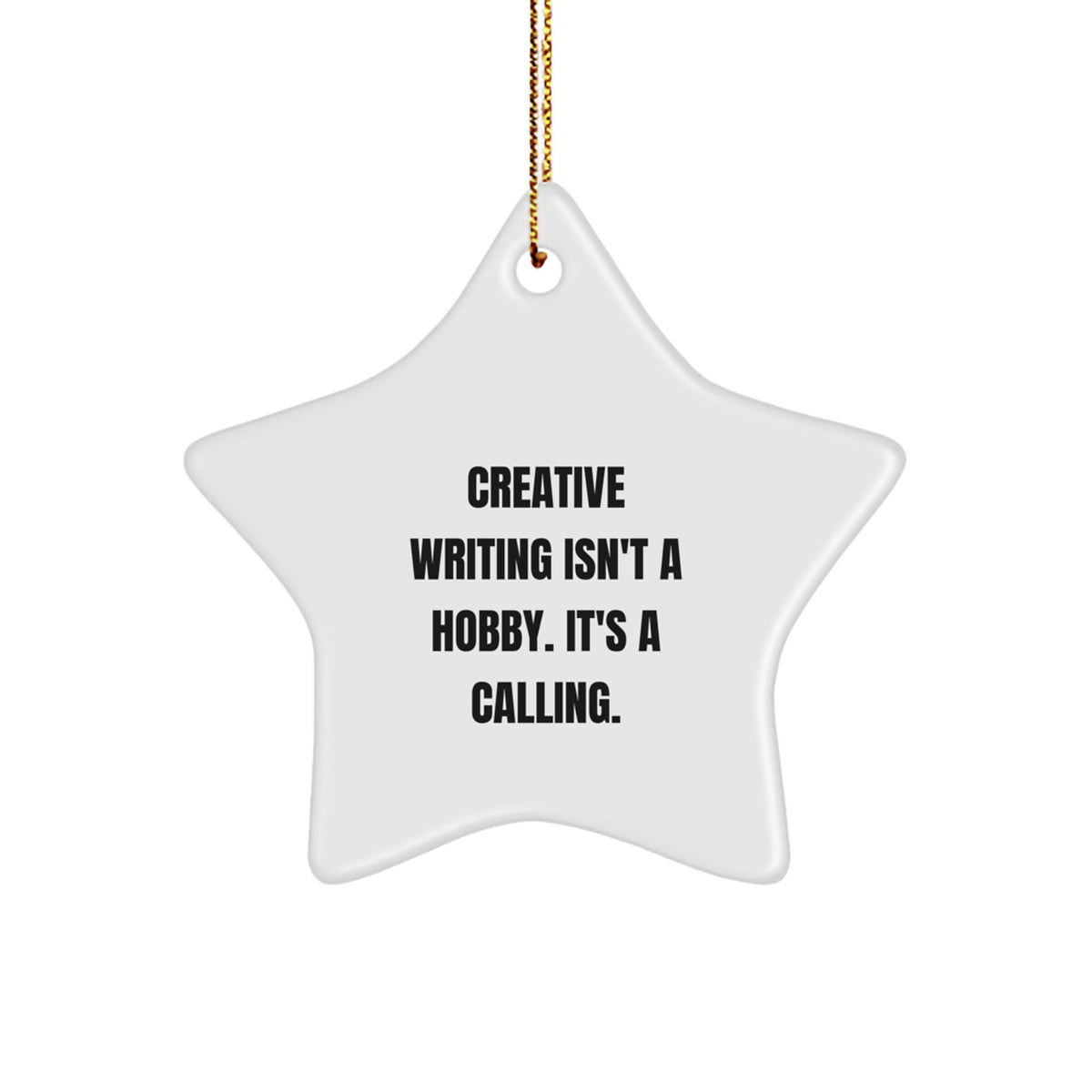Creative Writing Star Ornament for Coworkers Idea Christmas Unique Gift - Image 1