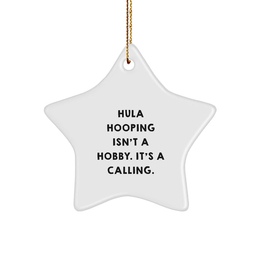Funny Hula Hooping Star Ornament Gifts from Friends and Family for Christmas Unique Treasures - Image 1