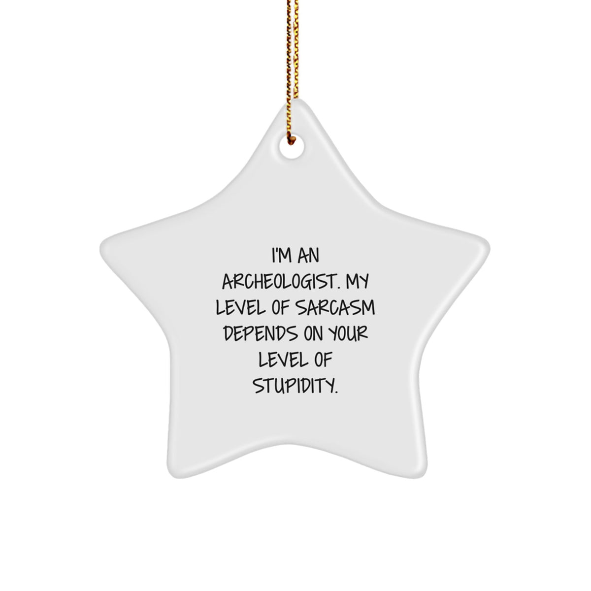 Archeologist Star Ornament for Coworkers Idea Christmas Unique Gift - Image 1