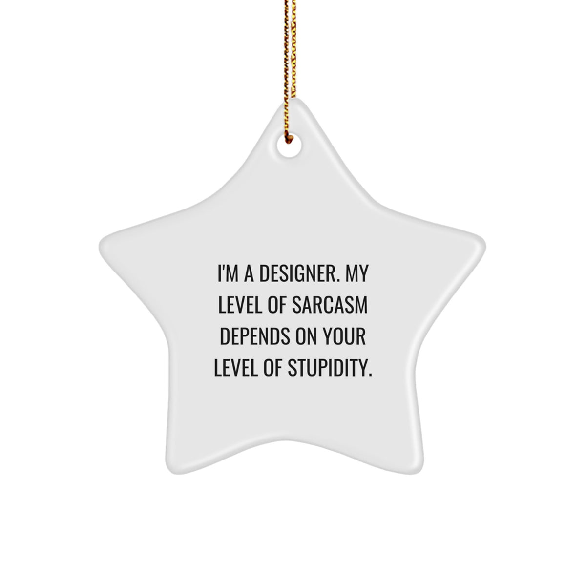 Christmas Gift for Her Designer Star Ornament Present - Image 1