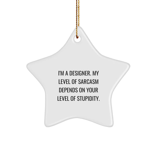 Christmas Gift for Her Designer Star Ornament Present - Image 1