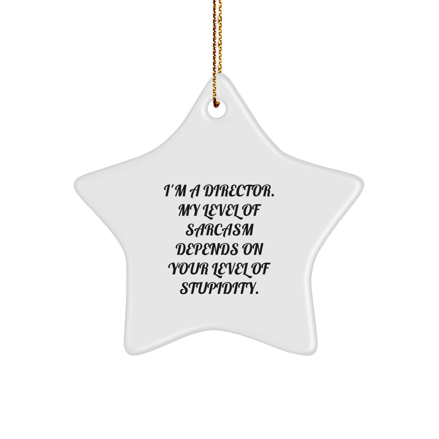 Sarcastic Director Star Ornament Christmas Unique Gift for Friends Novelty - Image 1