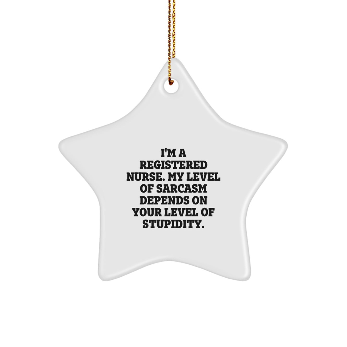 Registered Nurse Keepsake Bright Christmas Ornament for Him Gift - Image 1