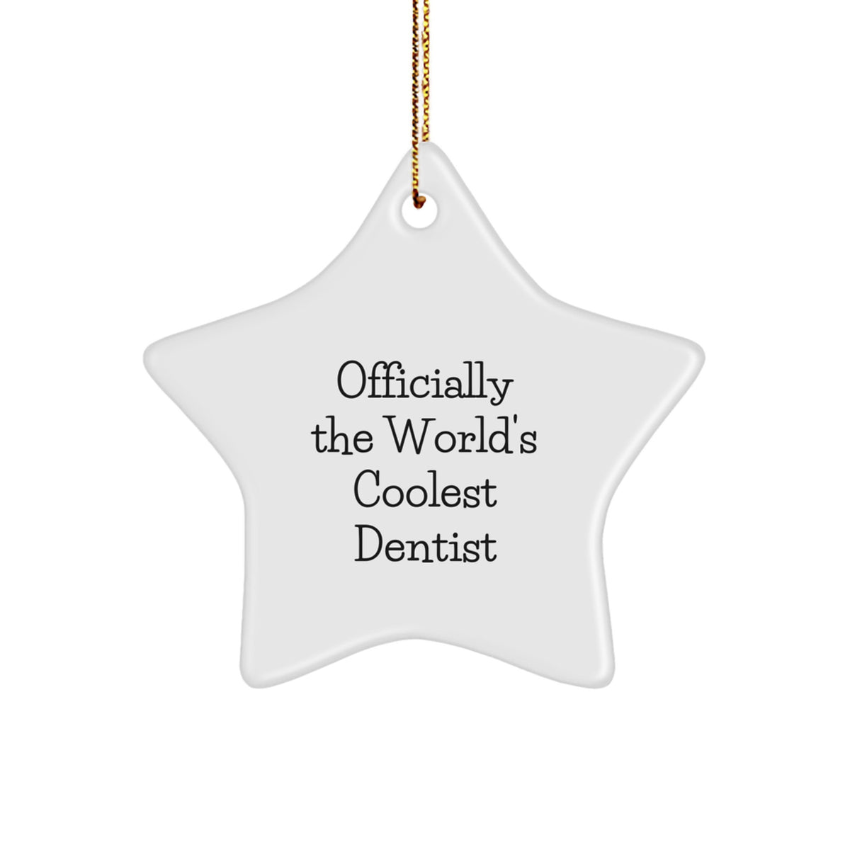 Dentist Star Ornament Keepsake Christmas Gift for Him - Image 1