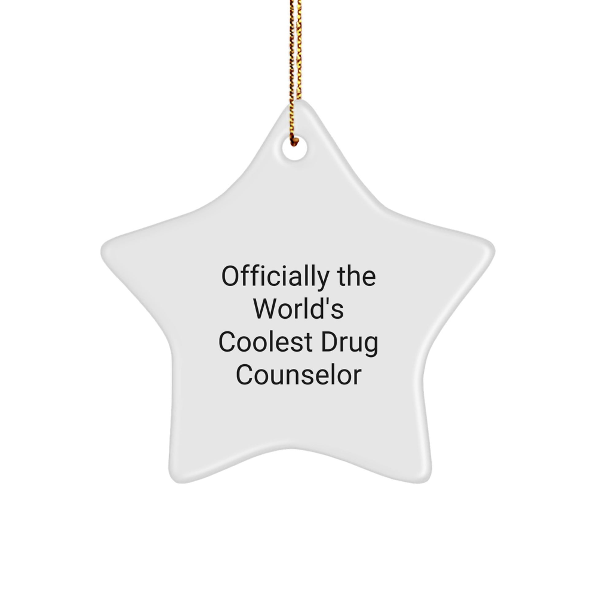 Drug Counselor Keepsake Christmas Ornament for Him Gift - Image 1