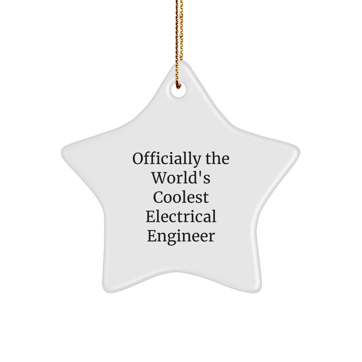 Electrical Engineer Star Ornament Idea Christmas Unique Gift for Coworkers - Image 1