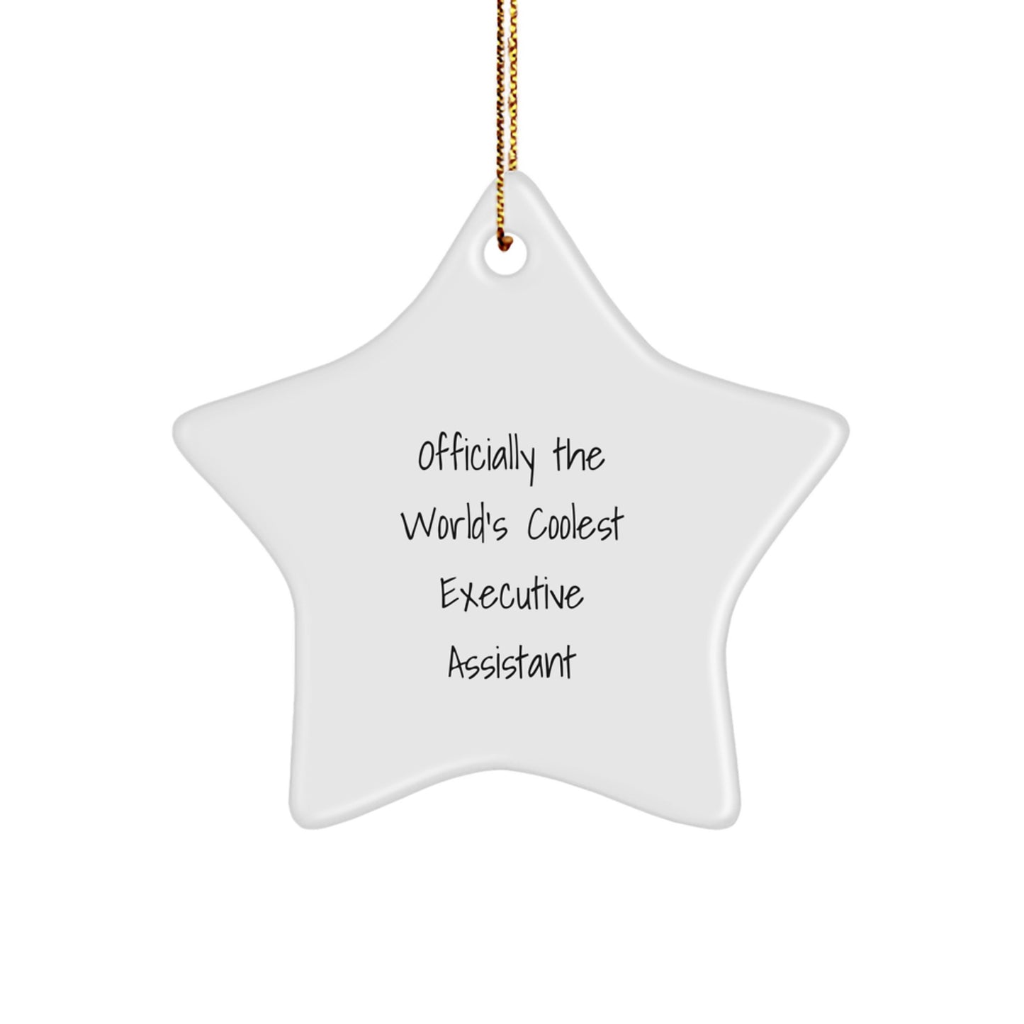 Executive Assistant Star Christmas Ornament for Coworkers Gift Idea - Image 1