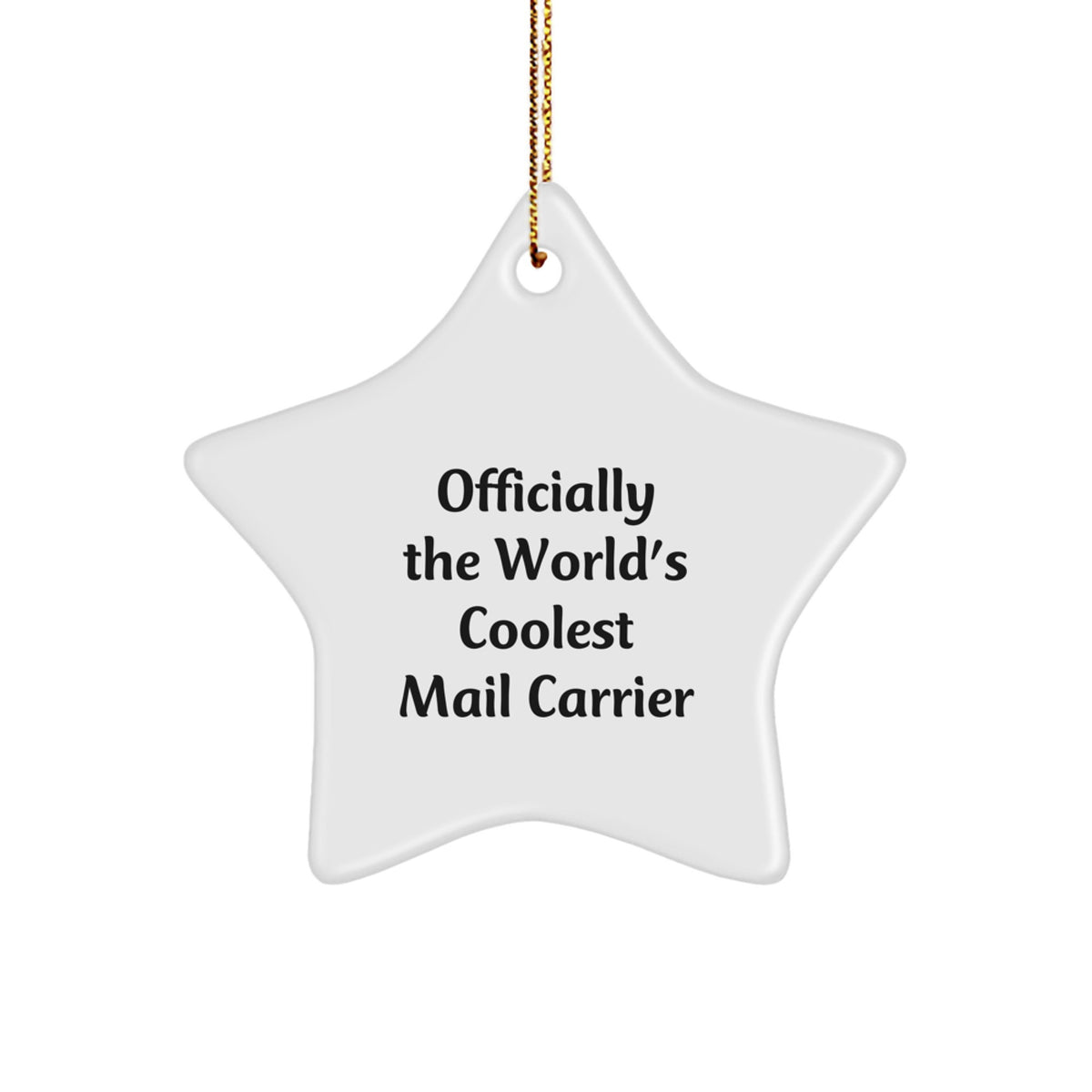 Cool Mail Carrier Star Ornament for Friends Novelty Christmas Unique Gift - Image 1