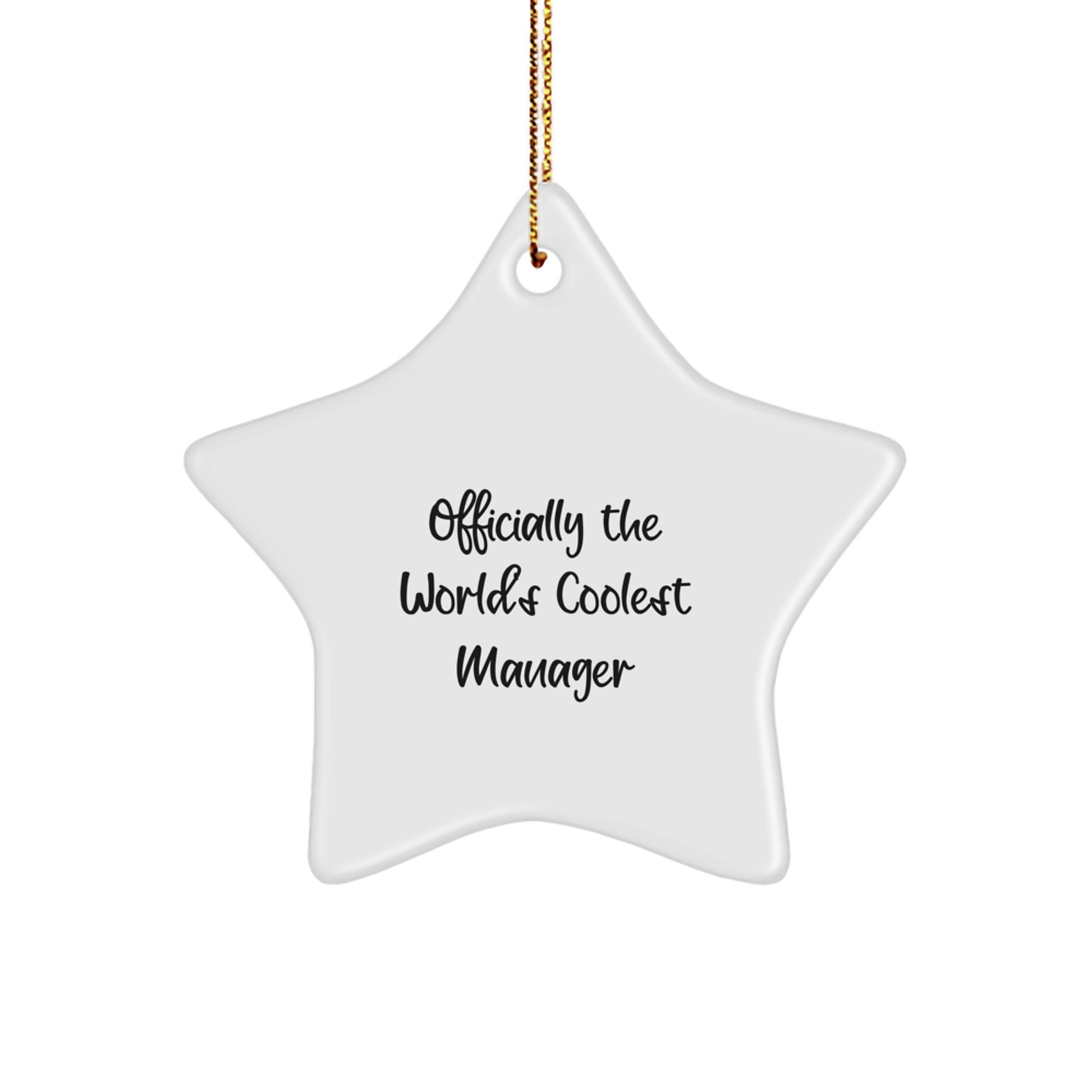 Manager Christmas Ornament World's Coolest Manager Gift for Friends - Image 1