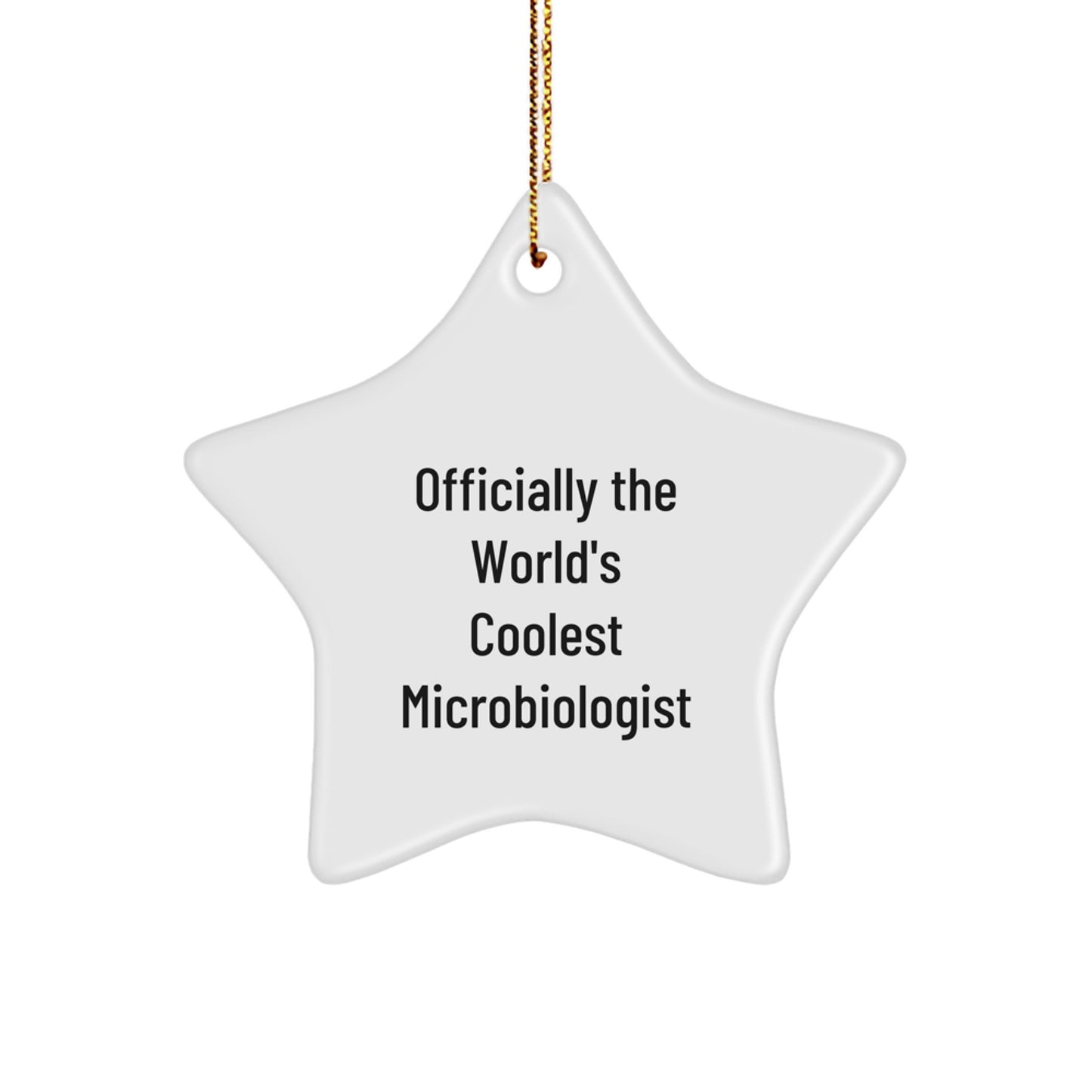 Cool Microbiologist Star Ornament Gifts from Friends for Men Women Coworkers Family - Image 1