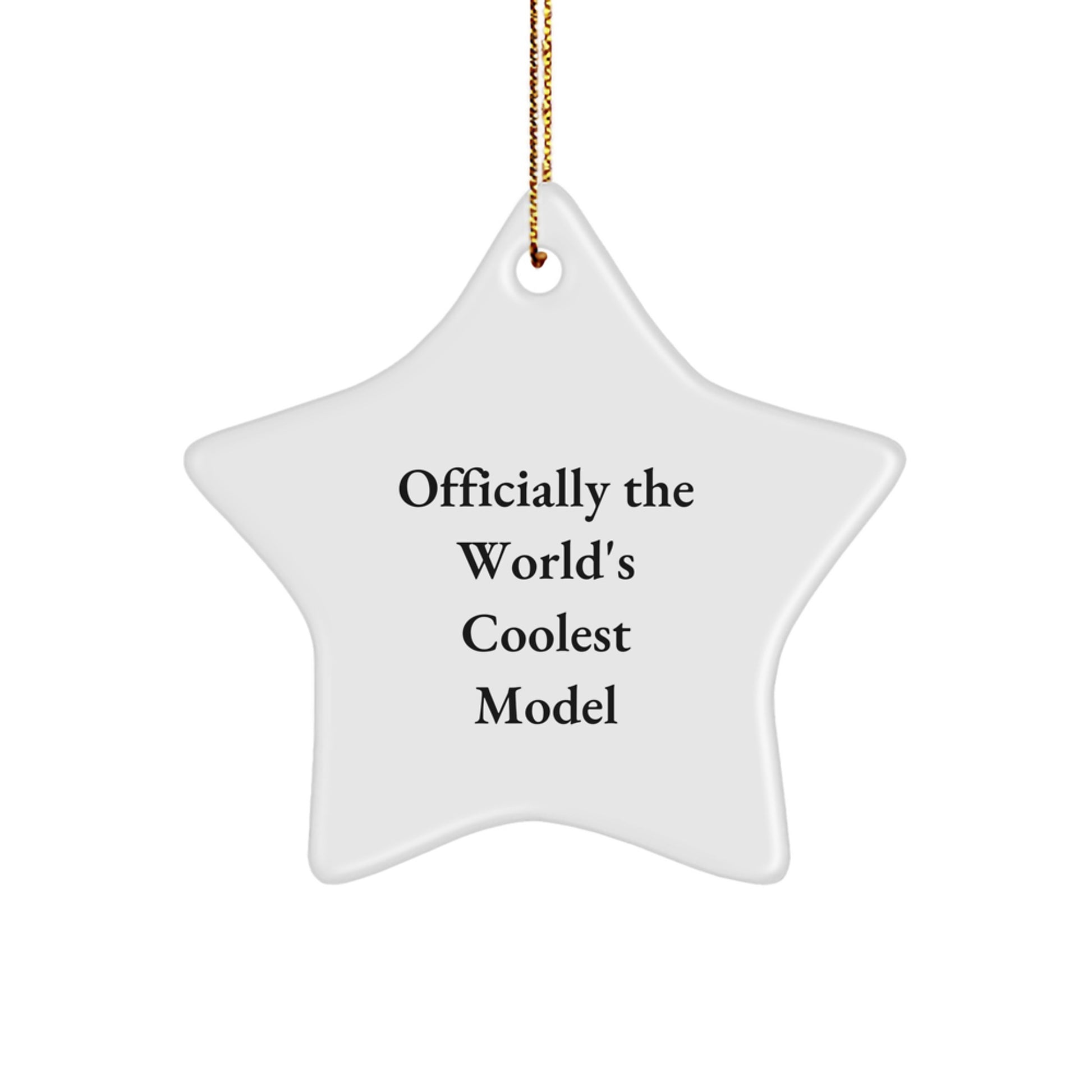 Cool Model Star Ornament for Friends Novelty Bright Christmas Unique Gift - Image 1