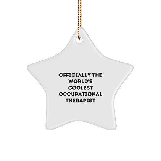 Occupational Therapist Star Ornament Idea for Coworkers Christmas Gift - Image 1