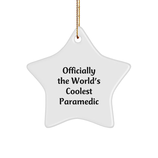 Officially The World's Coolest Rescue Worker Star Ornament Gifts from Friends to Rescue Workers for Christmas - Image 1