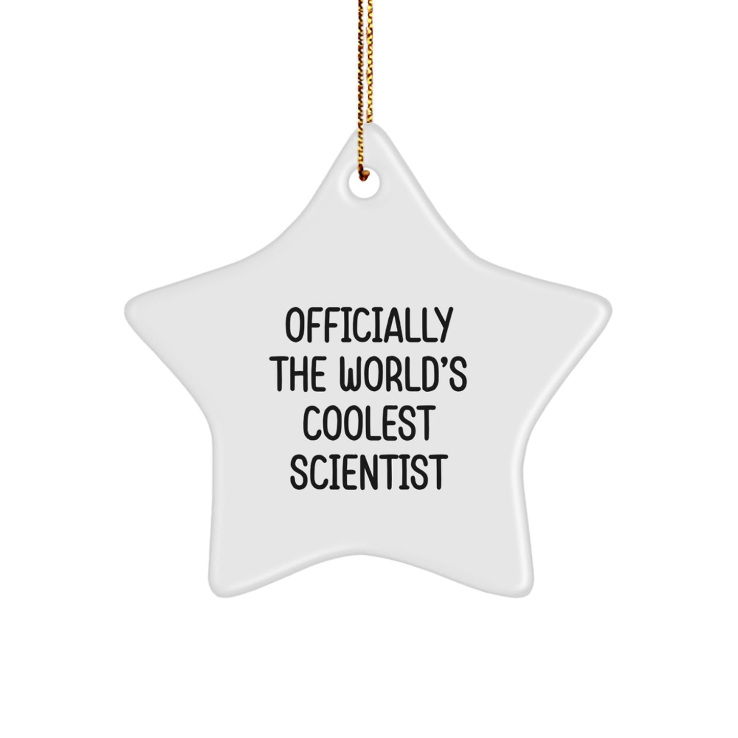 The World's Coolest Scientist Keepsake Christmas Ornament for Him Gift - Image 1