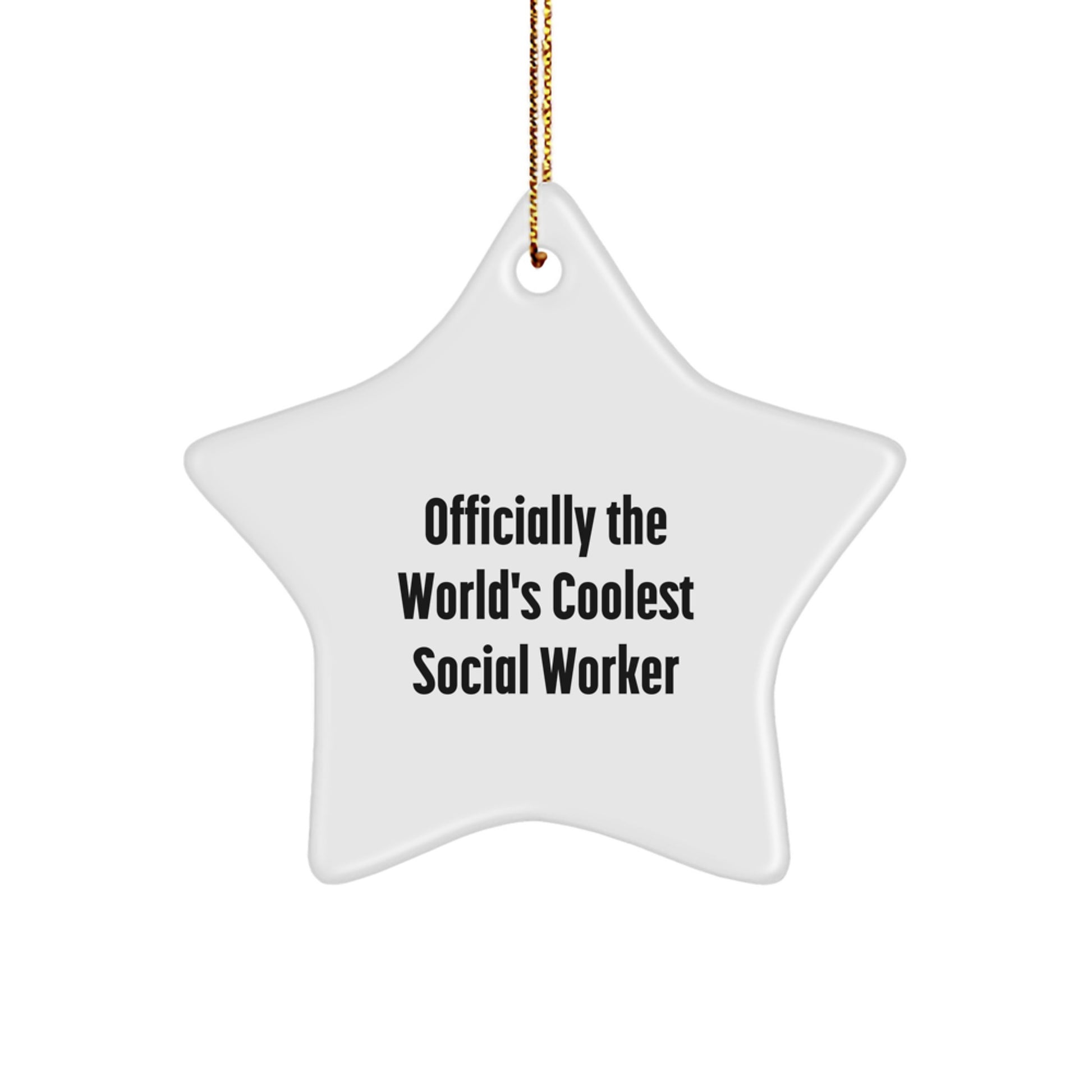 Social Worker Keepsake Christmas Ornament for Him Gift – Officially Cool - Image 1