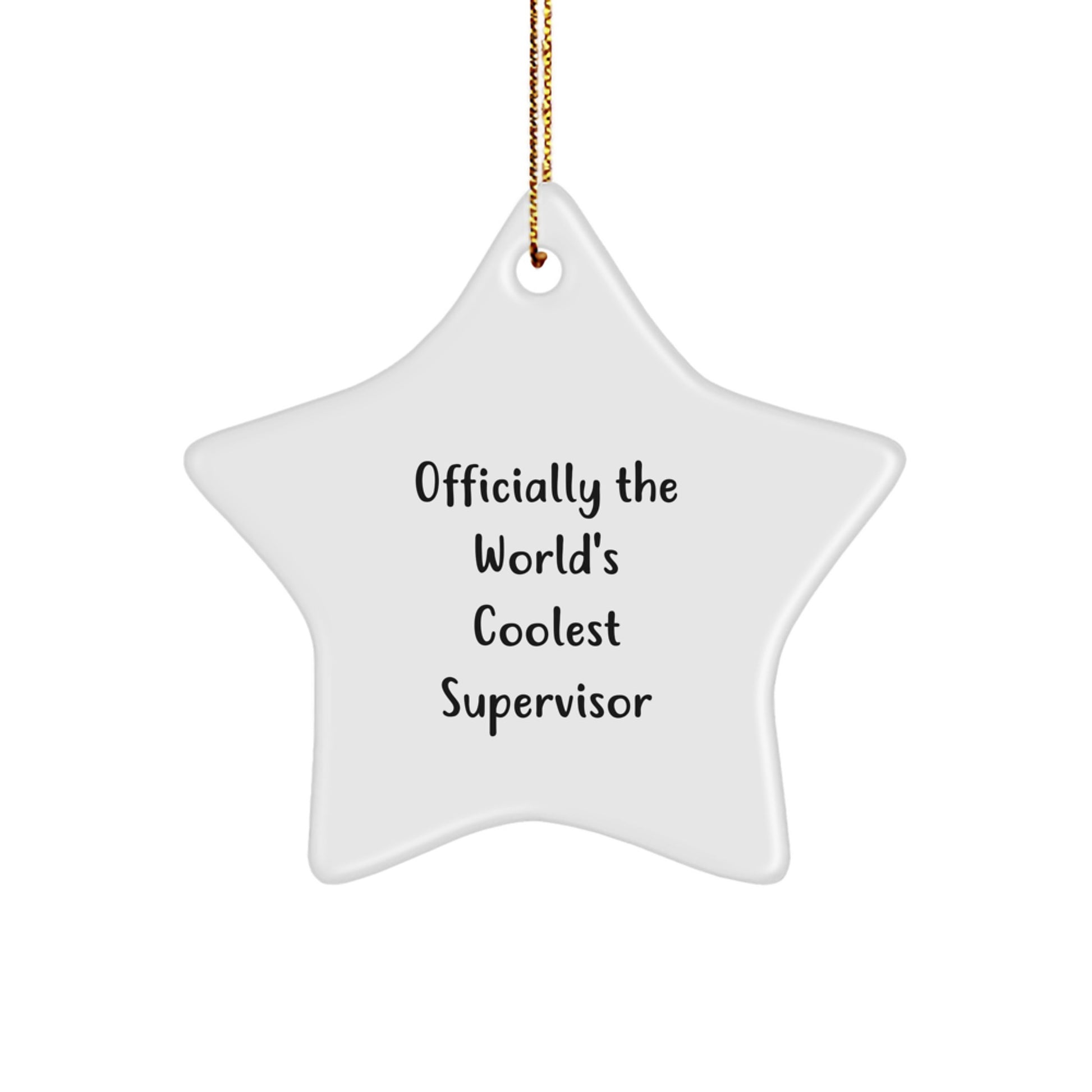 Supervisor Keepsake Christmas Ornament for Him – Officially Cool Gift - Image 1