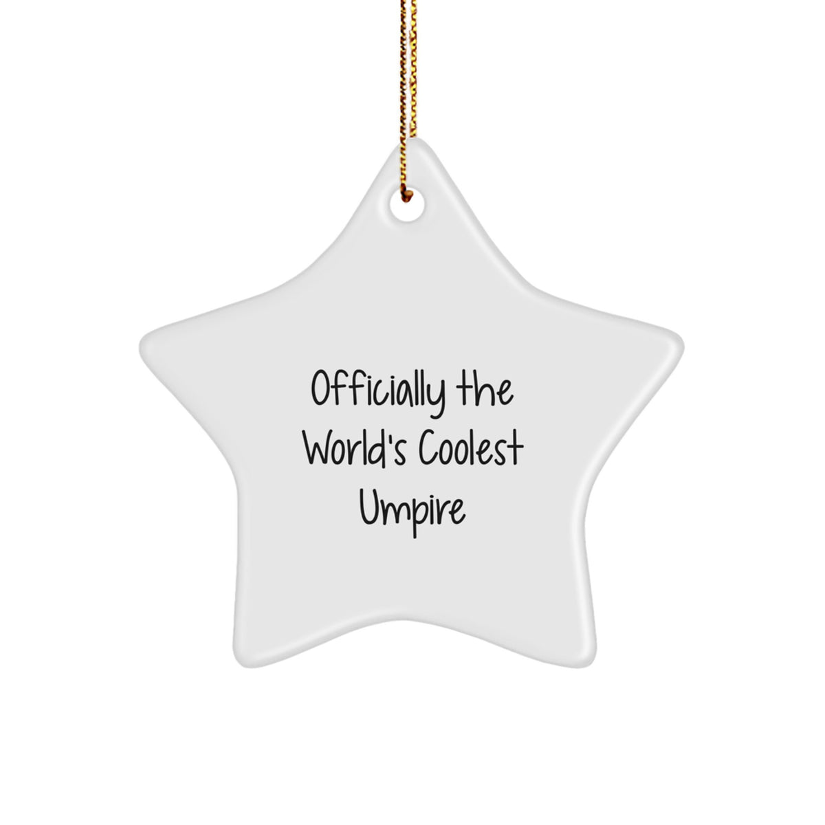 Umpire Star Ornament Christmas Unique Gift Coolest Umpire for Her Present - Image 1