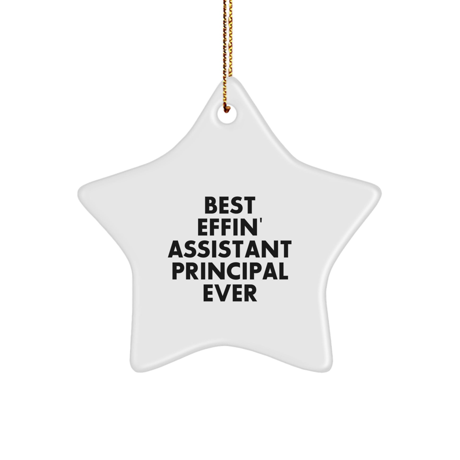 Funny Assistant Principal Gifts for Men - Best Effin' Star Ornament, Personalized Assistant Principal Gifts from Friends - Image 1