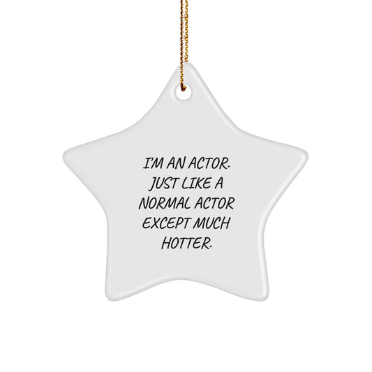 Funny Actor Gifts for Him Christmas Unique Star Ornament Gifts from Men - Image 1