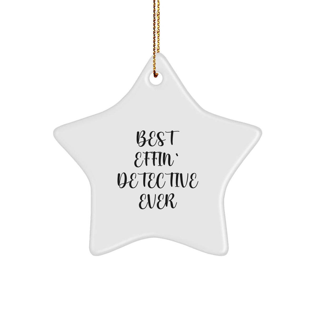 Detective Keepsake Christmas Ornament for Him Gift - Image 1
