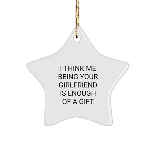 Girlfriend Keepsake Christmas Ornament Gift for Him Vibrant Design - Image 1