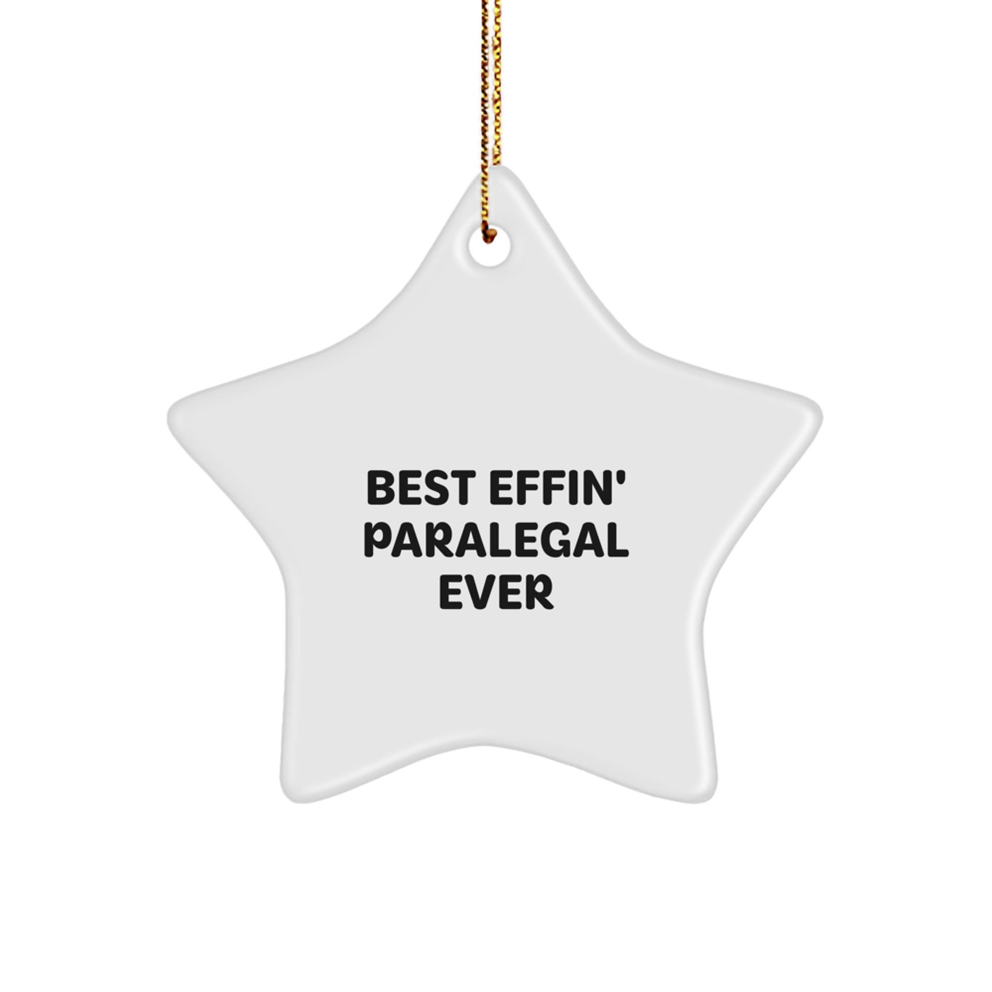 Funny Paralegal Gifts from Friends for Paralegal Star Ornament Christmas Unique Gifts - Image 1