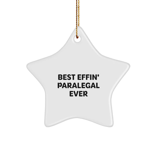 Funny Paralegal Gifts from Friends for Paralegal Star Ornament Christmas Unique Gifts - Image 1