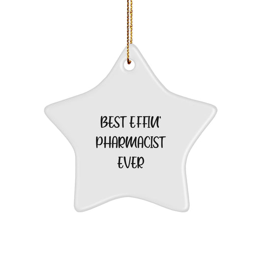 Funny Pharmacist Star Ornament Gifts for Men Women Coworkers Family - Image 1