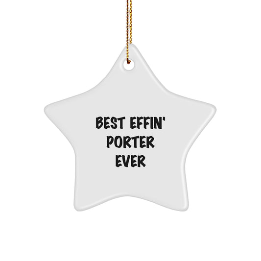 Porter Keepsake Christmas Ornament for Him Gift - Image 1