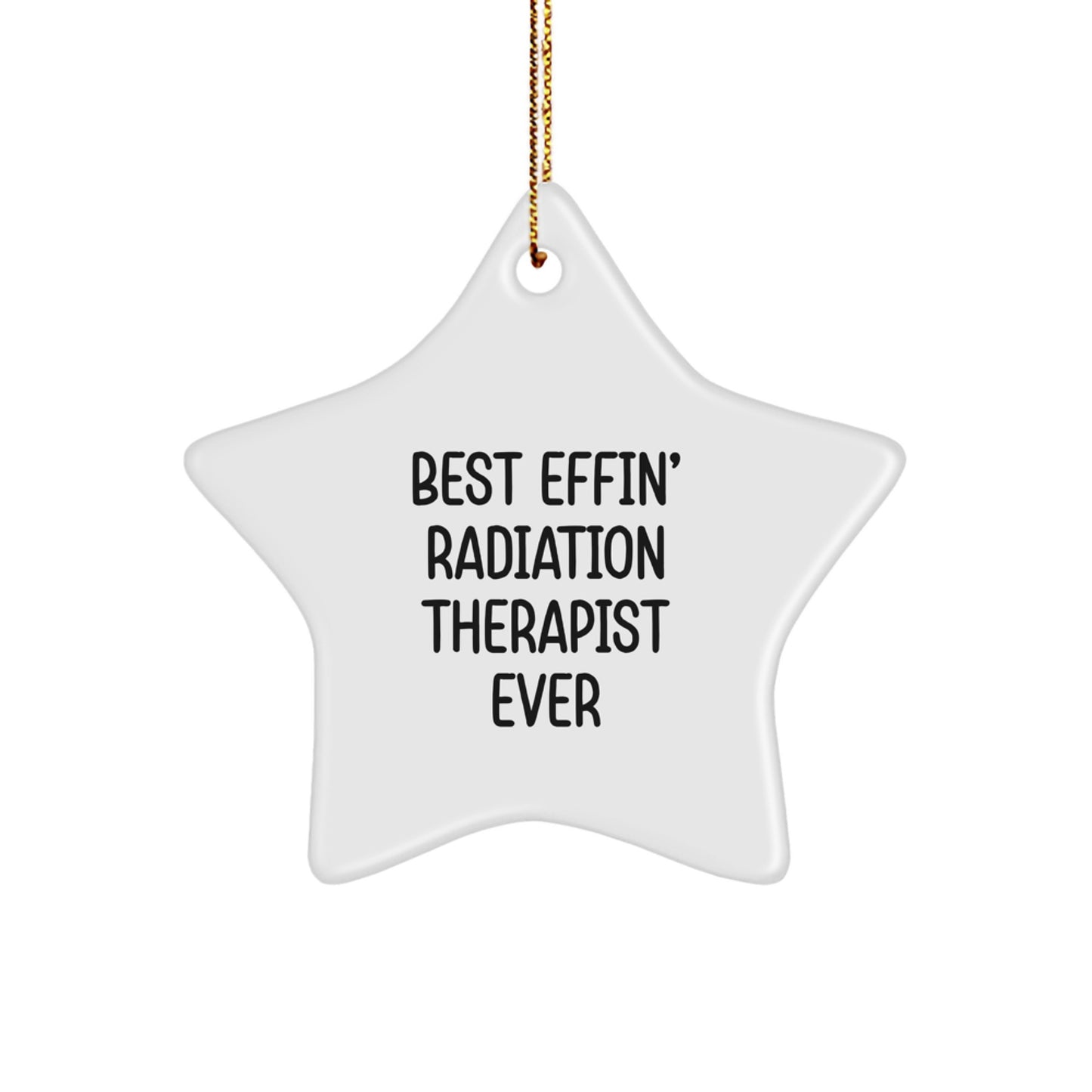 Christmas Gift for Her Radiation Therapist Star Ornament Present - Image 1