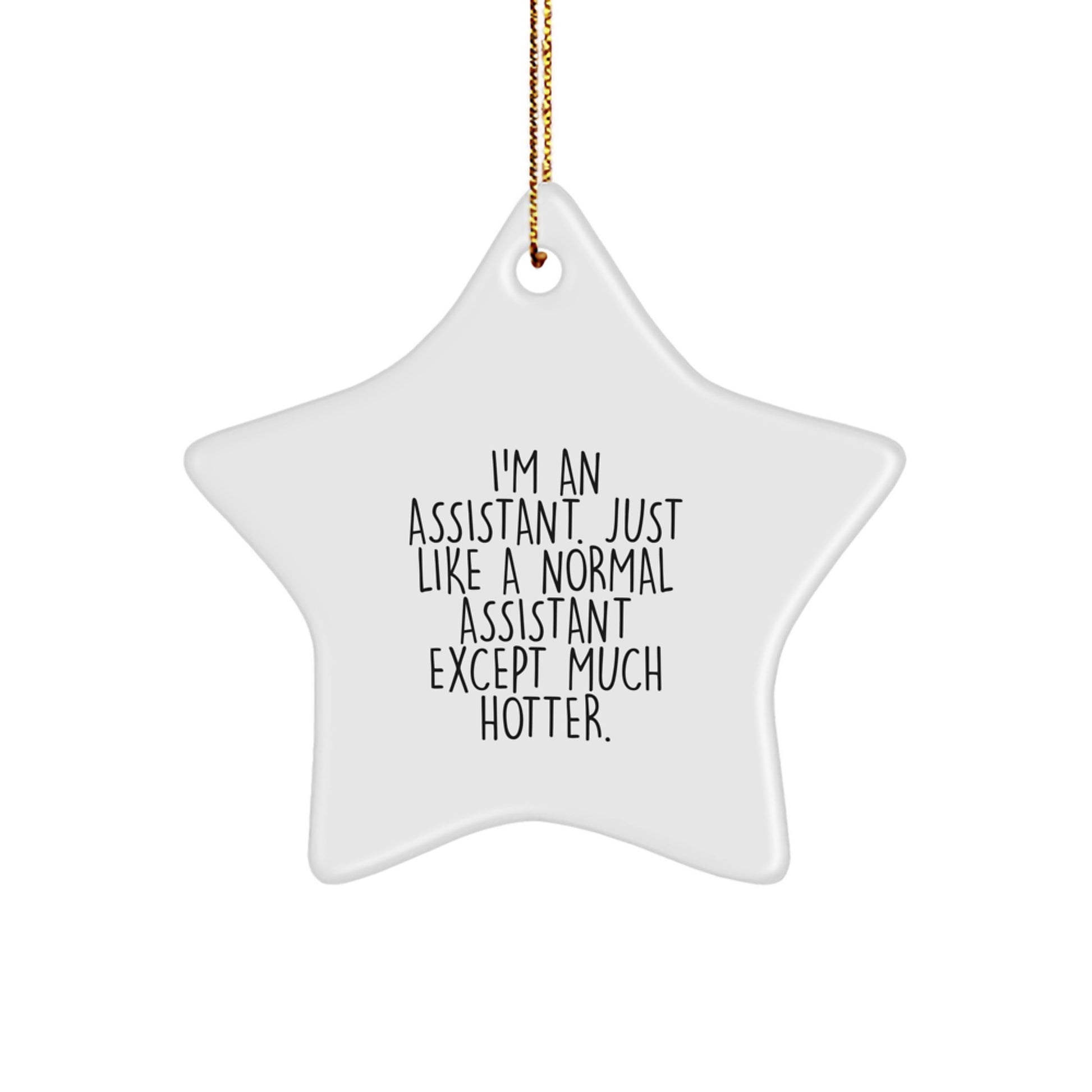 Funny Assistant Star Ornament Gifts from Friends for Assistant - Hotter than Normal Assistant - Unique Christmas Unique Gifts - Image 1