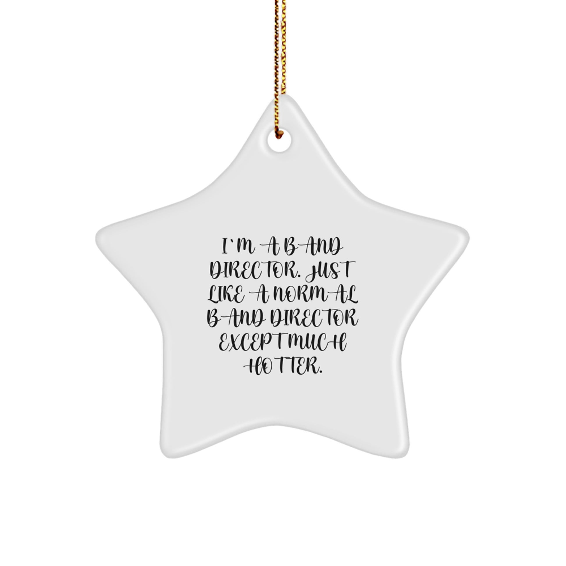 Funny Band Director Christmas Star Ornament Gifts from Friends for Men Women Coworkers Family - Image 1