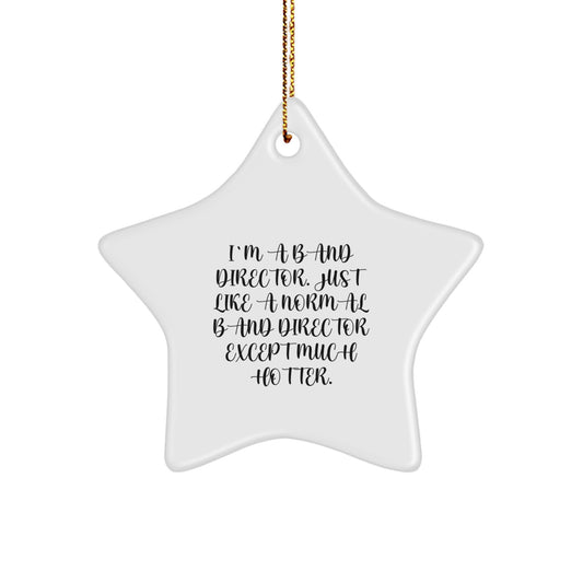 Funny Band Director Christmas Star Ornament Gifts from Friends for Men Women Coworkers Family - Image 1