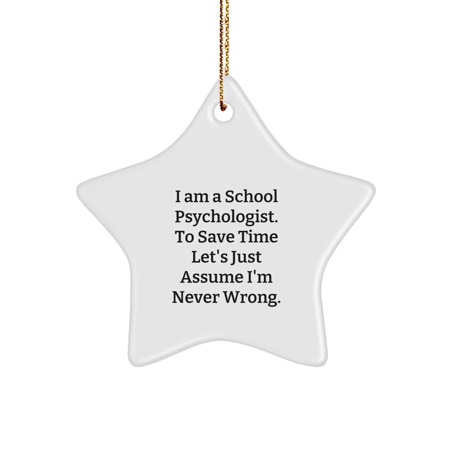 School Psychologist Keepsake Vivid Christmas Ornament for Him Gift - Image 1